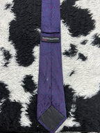 Butler & Webb Narrow Purple Paisley Tie