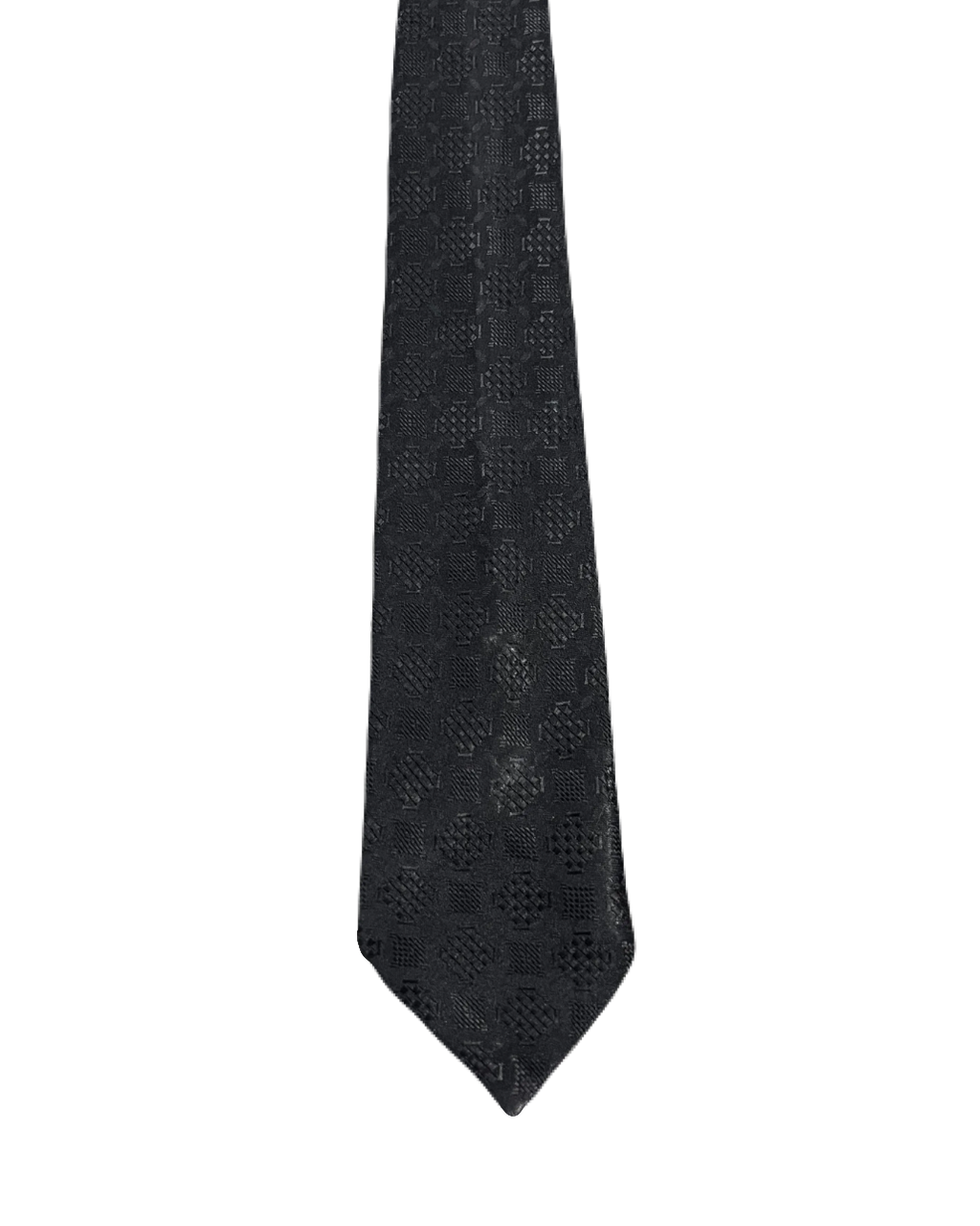 St. Micheal Embroidered Black Tie