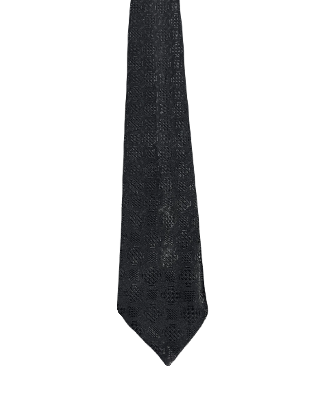 St. Micheal Embroidered Black Tie