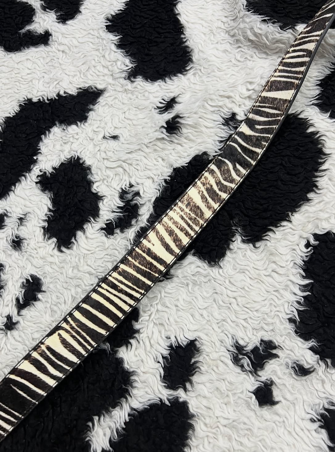 Zebra Skin Belt