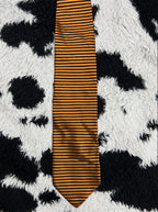 Orange & Black Striped Tie