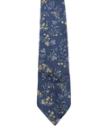 Nina Ricci Paris Blue Floral Embroidered Tie