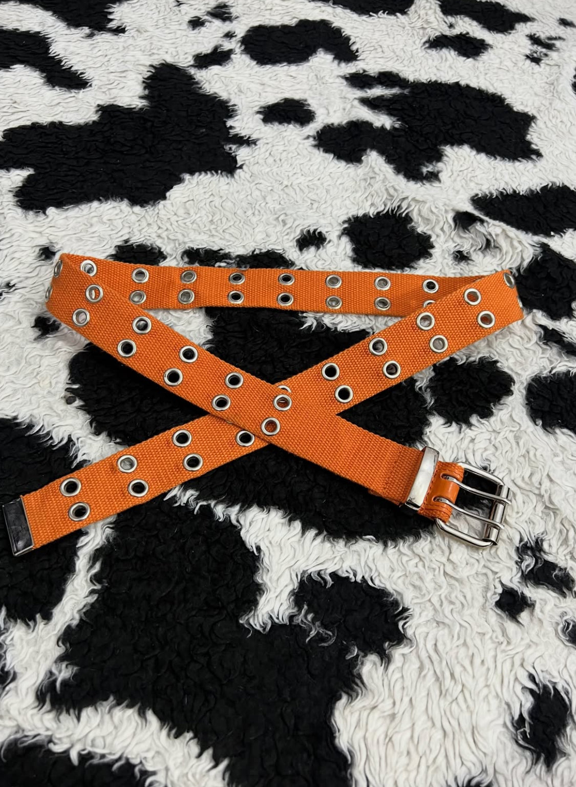 Orange Double-Hole Belt