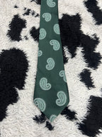 St. Micheal Green Paisley Tie