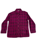 Corduroy Pink Plaid Buttonup