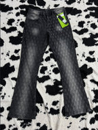 NovaMen Black-Washed Flared Denims (Waist 32)