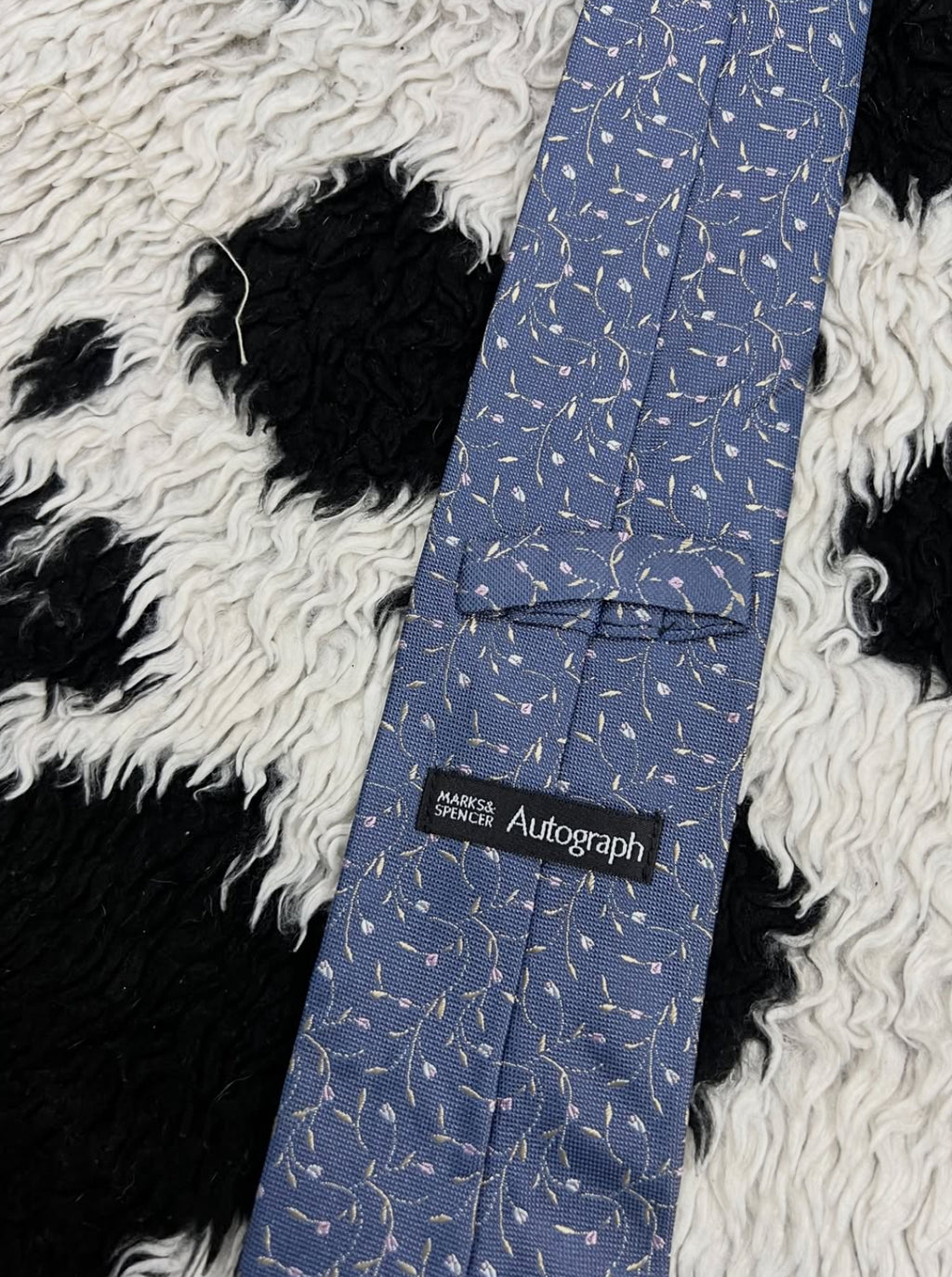 Autograph Floral Embroidered Tie