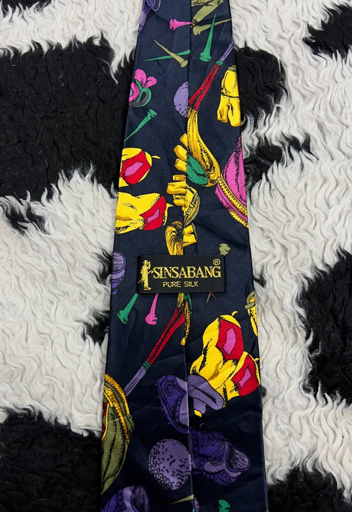 Golfing Graphic Tie