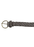 Braided Brown Elastic Belt