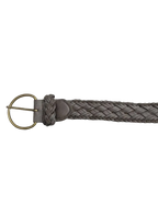 Braided Brown Elastic Belt