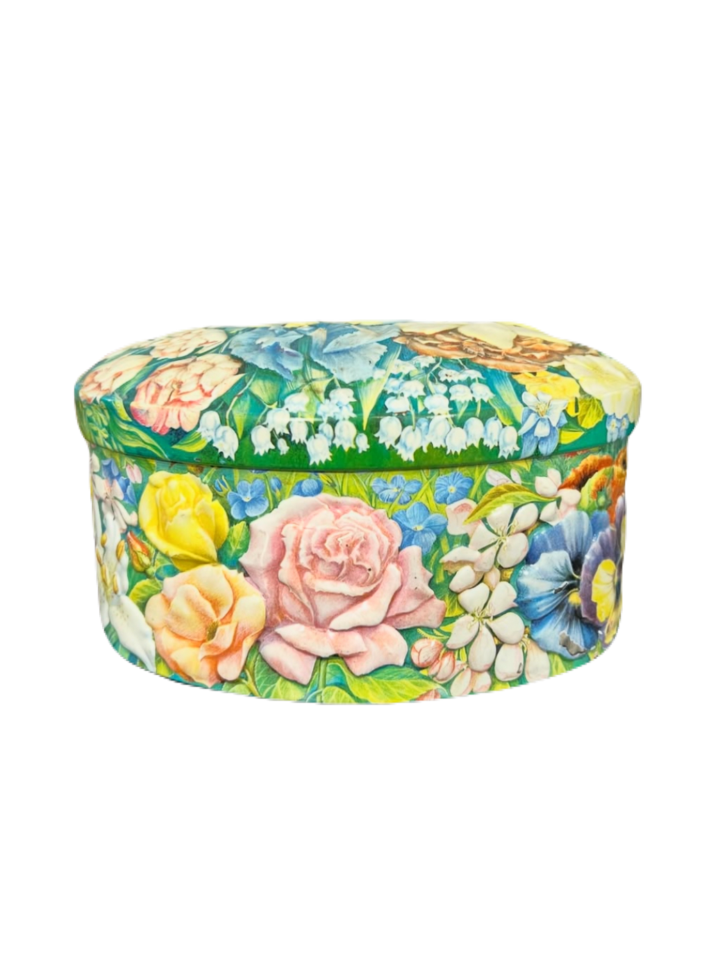 Floral Tin Storage Box