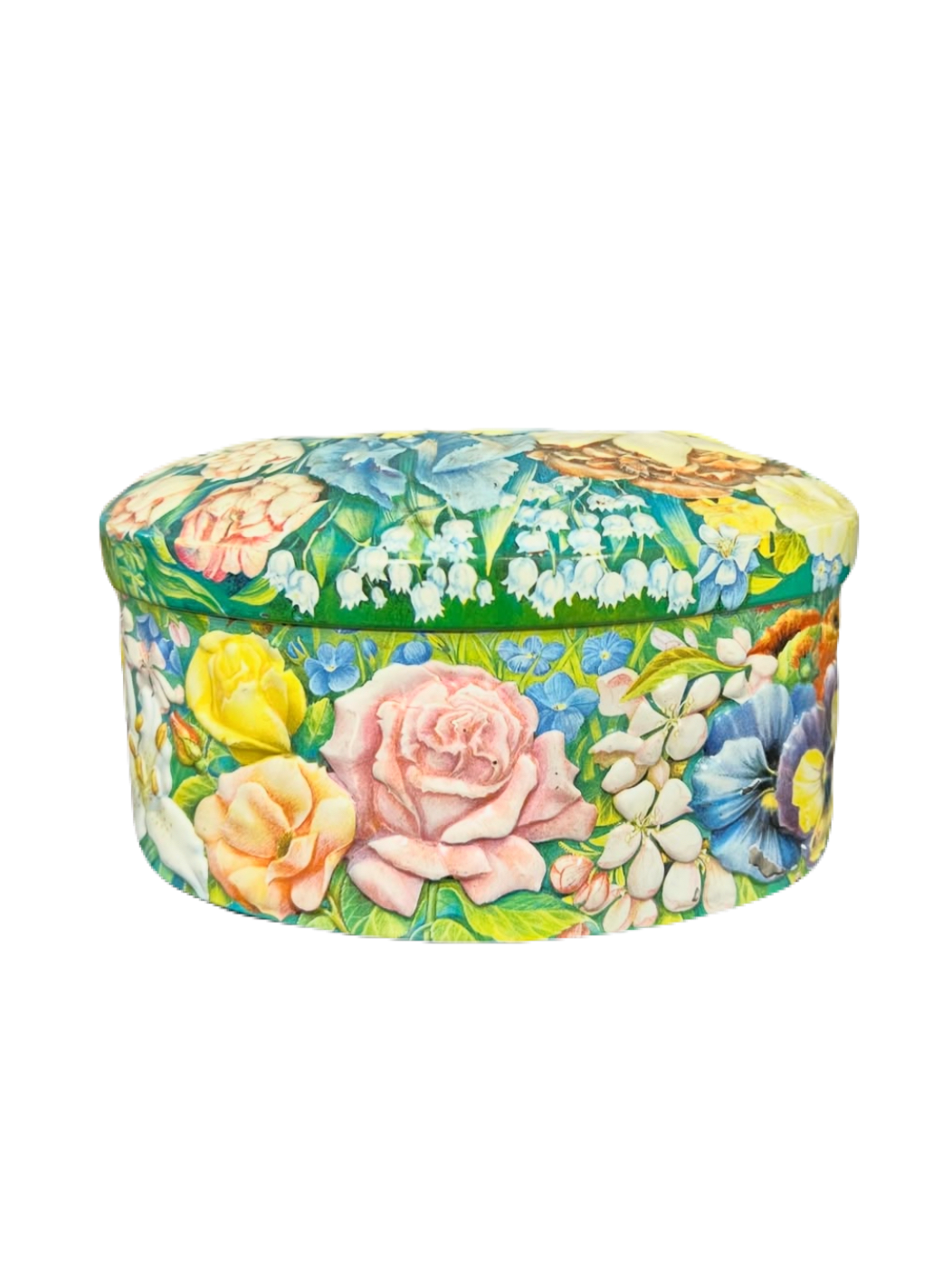 Floral Tin Storage Box