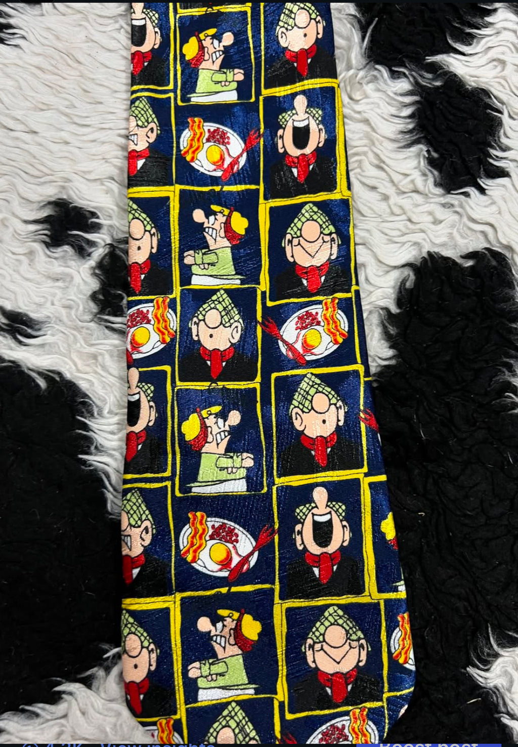 Vintage Andy Capp Breakfast Tie