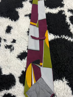 Abstract Art Plum Geometric Tie