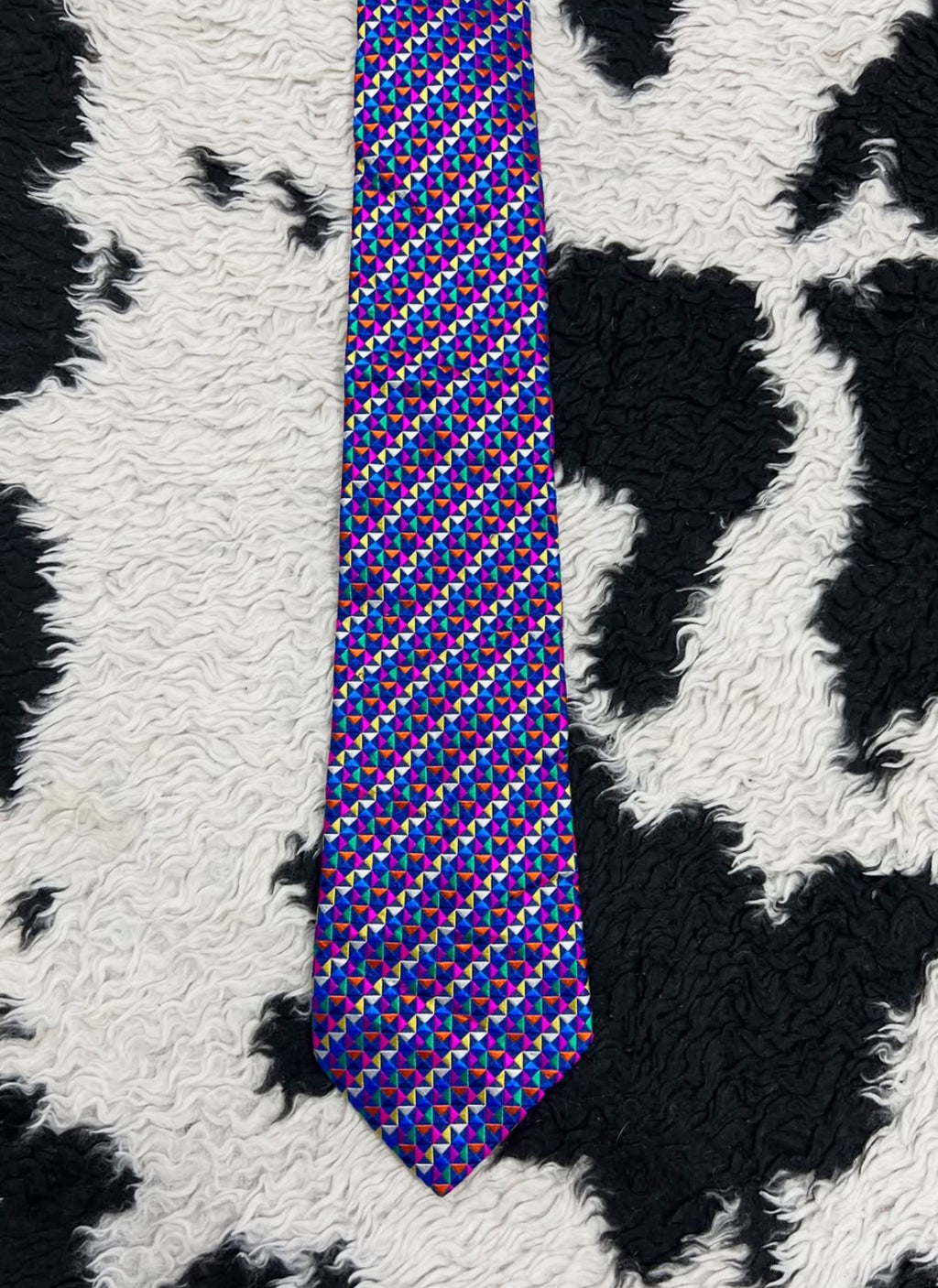 Fully Embroidered Vibrant Tie