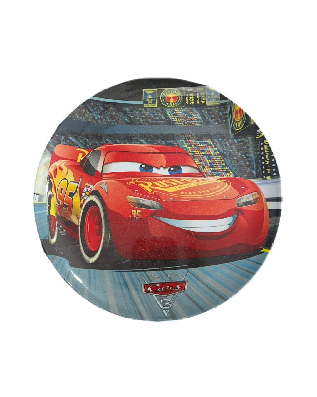 Lightening McQueen Cars 3 Plastic Plate