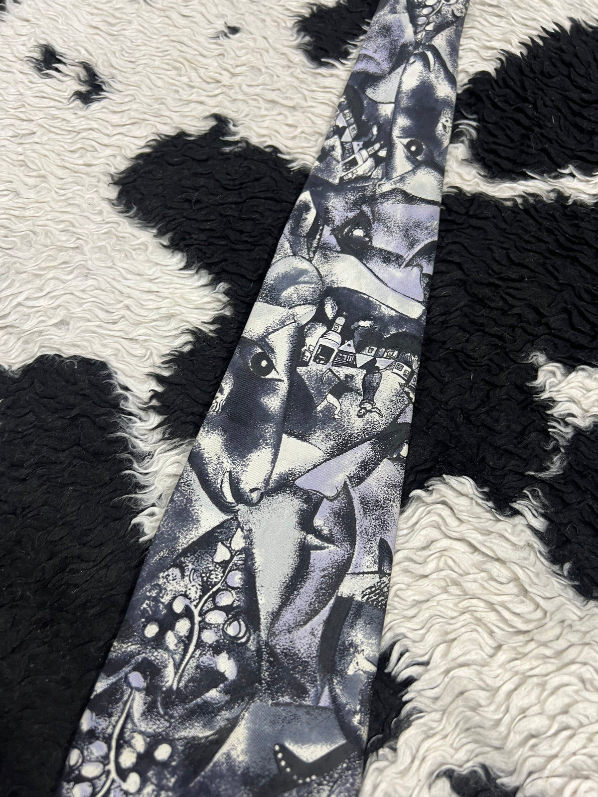 Reine Seide Painting Farm Tie