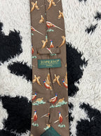 Brown Pheasants Tie