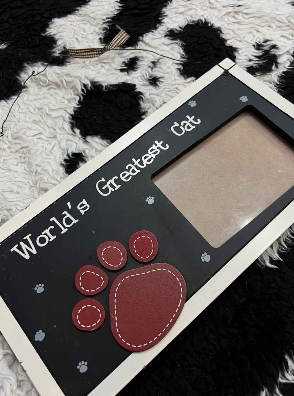 World's Greatest Cat Photo Frame Hanging