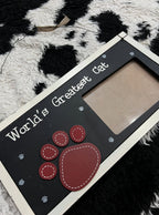 World's Greatest Cat Photo Frame Hanging