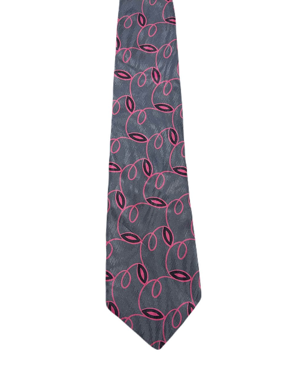 Carlo Palazzi Grey & Pink Embroidered Tie