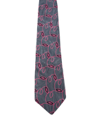 Carlo Palazzi Grey & Pink Embroidered Tie
