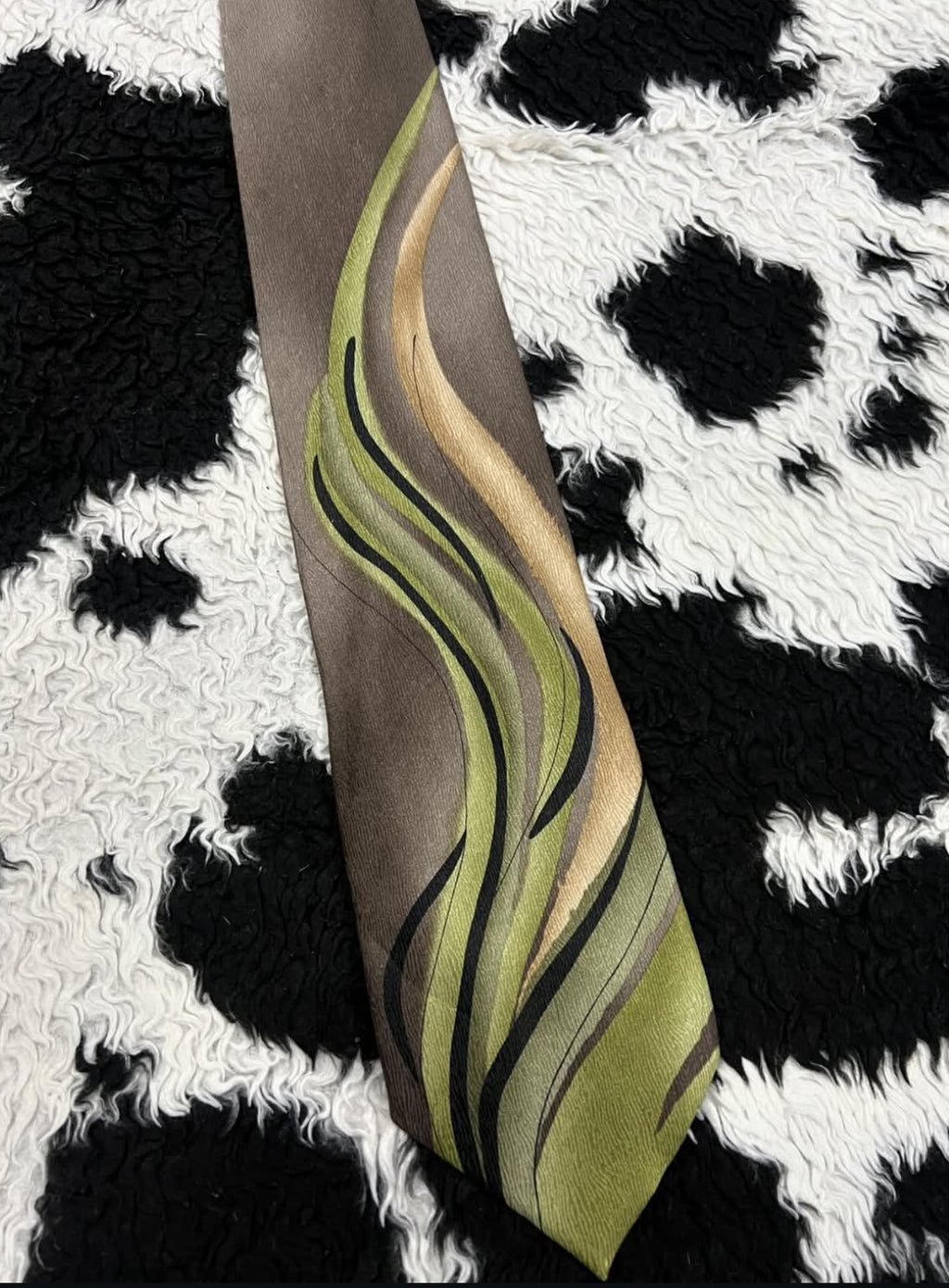 J. Garcia Green & Brown Tie