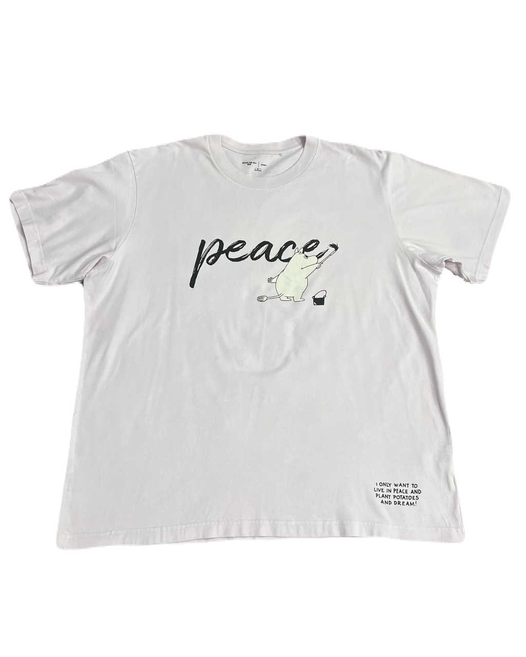 Moomin "Peace for All" Tee (Large - Extra Large)