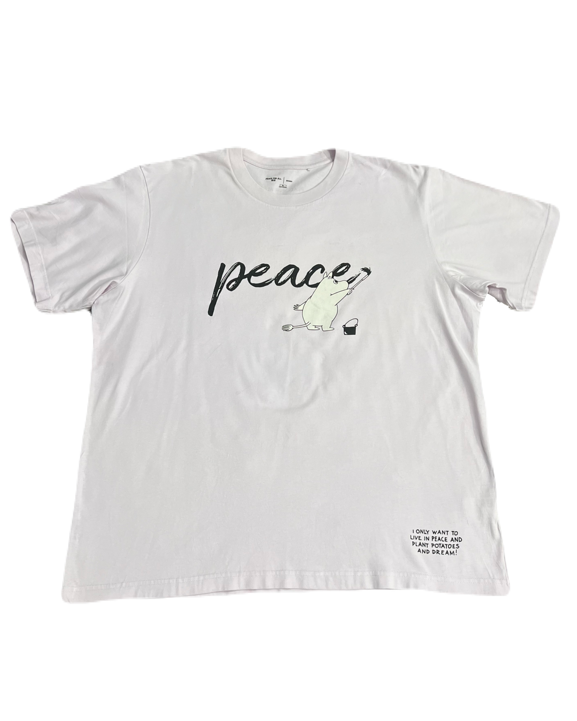 Moomin "Peace for All" Tee (Large - Extra Large)