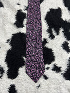 Black & Pink Floral Tie