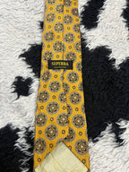 Superba Mustard Embroidered Tie