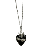 Barbed Wire Heart Necklace