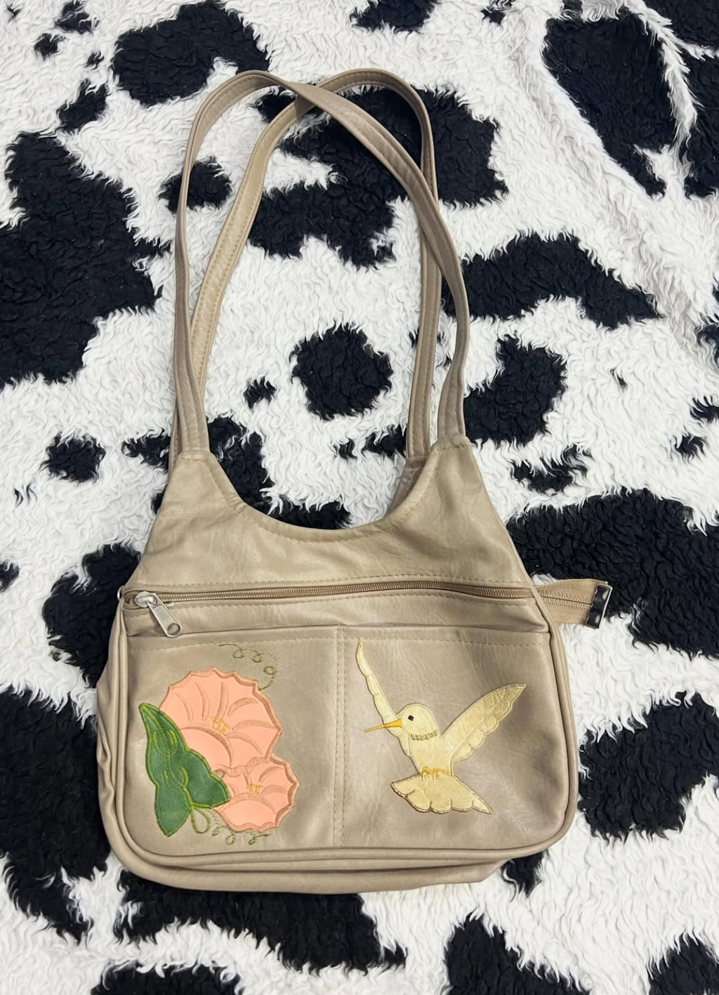 Hummingbird & Flower Bag