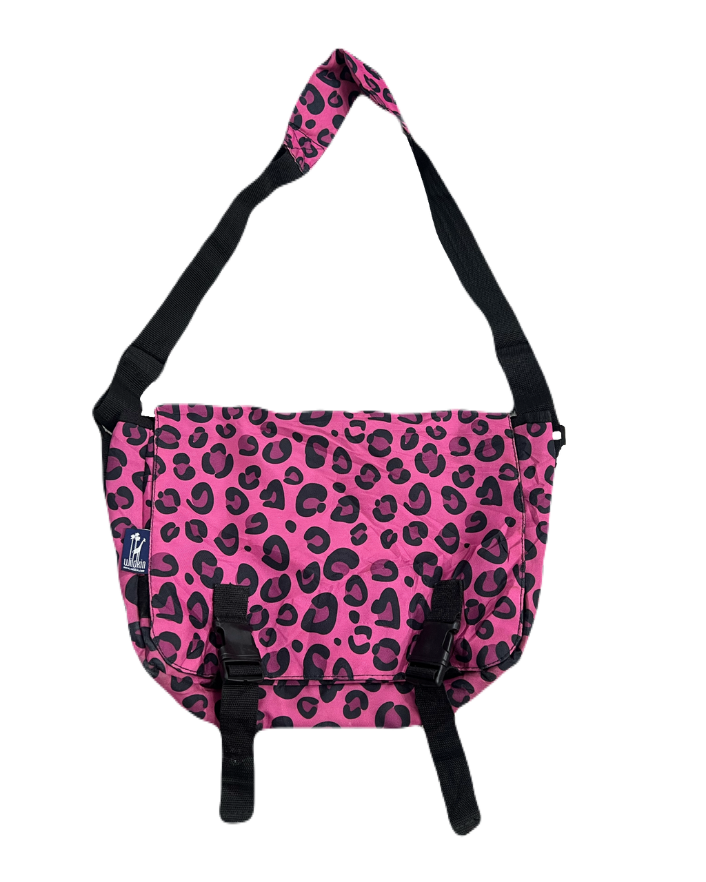Pink & Black Cheetah Print Messenger Bag