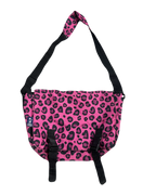 Pink & Black Cheetah Print Messenger Bag