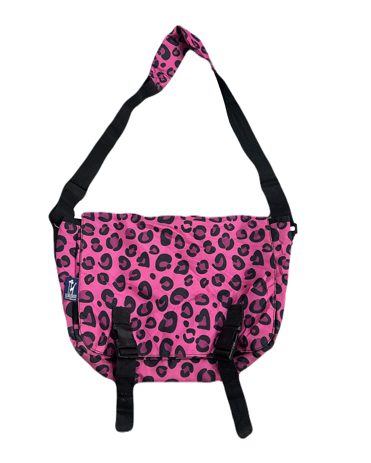 Pink & Black Cheetah Print Messenger Bag