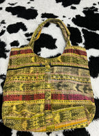 Whimsical Embroidered Floral Bag