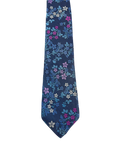 Ted Baker Blue Floral Embroidered Tie