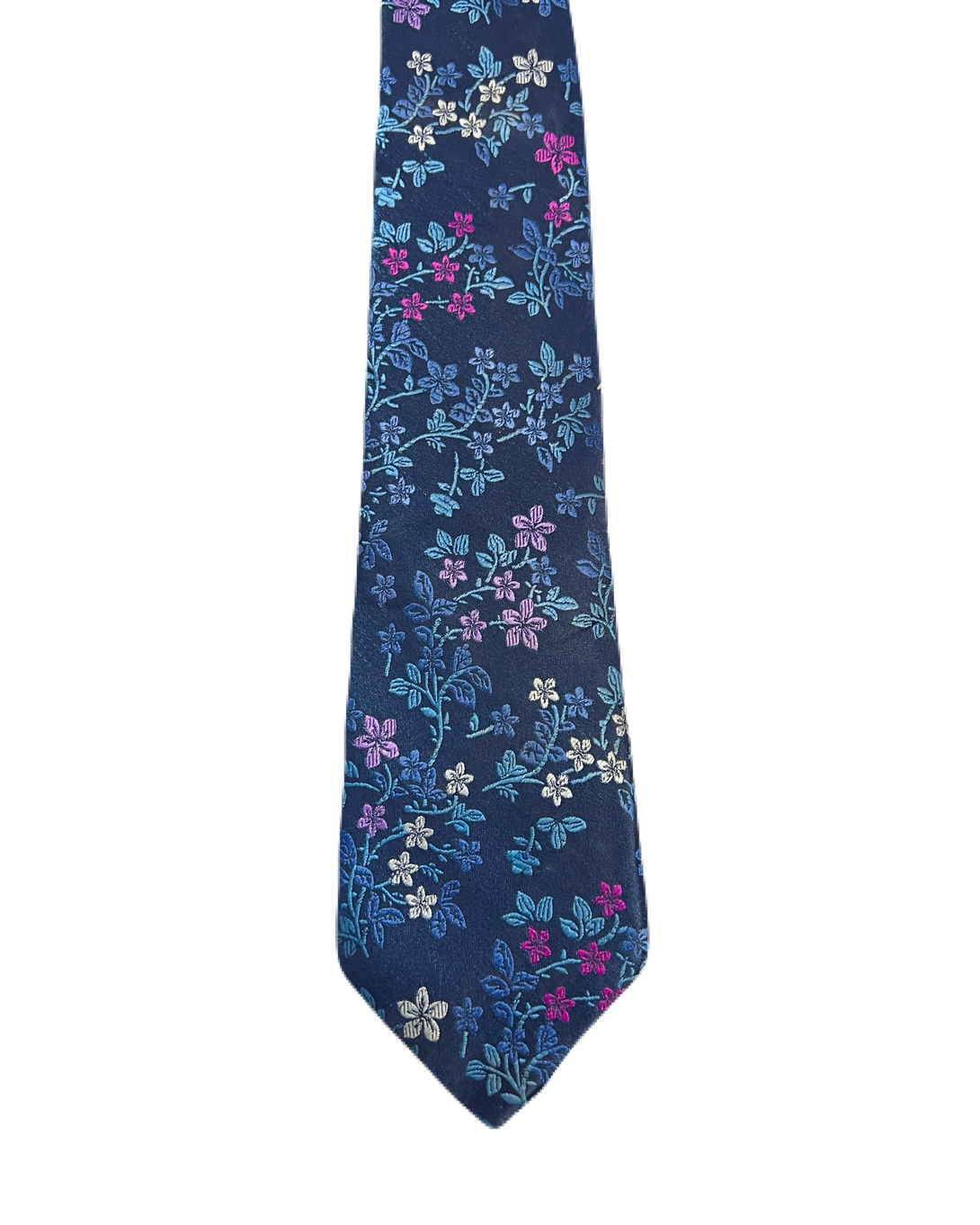 Ted Baker Blue Floral Embroidered Tie