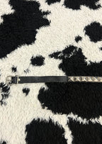 Studded Narrow Black Belt