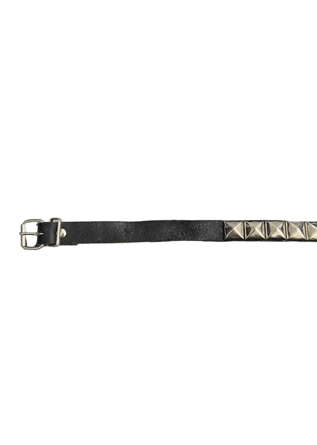 Studded Narrow Black Belt