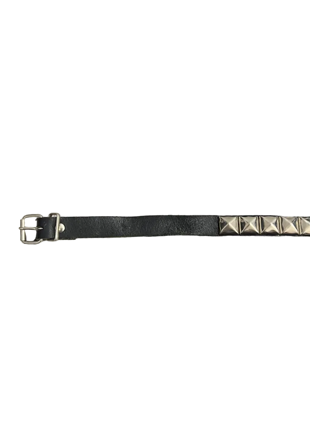 Studded Narrow Black Belt