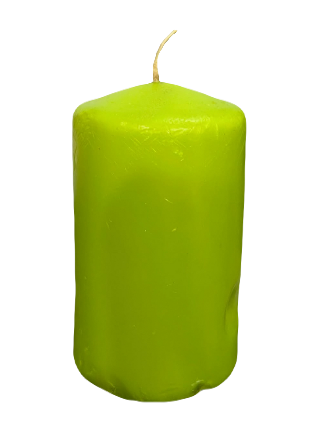 Brat-Coded Green Candle