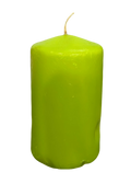 Brat-Coded Green Candle