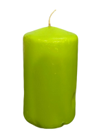 Brat-Coded Green Candle