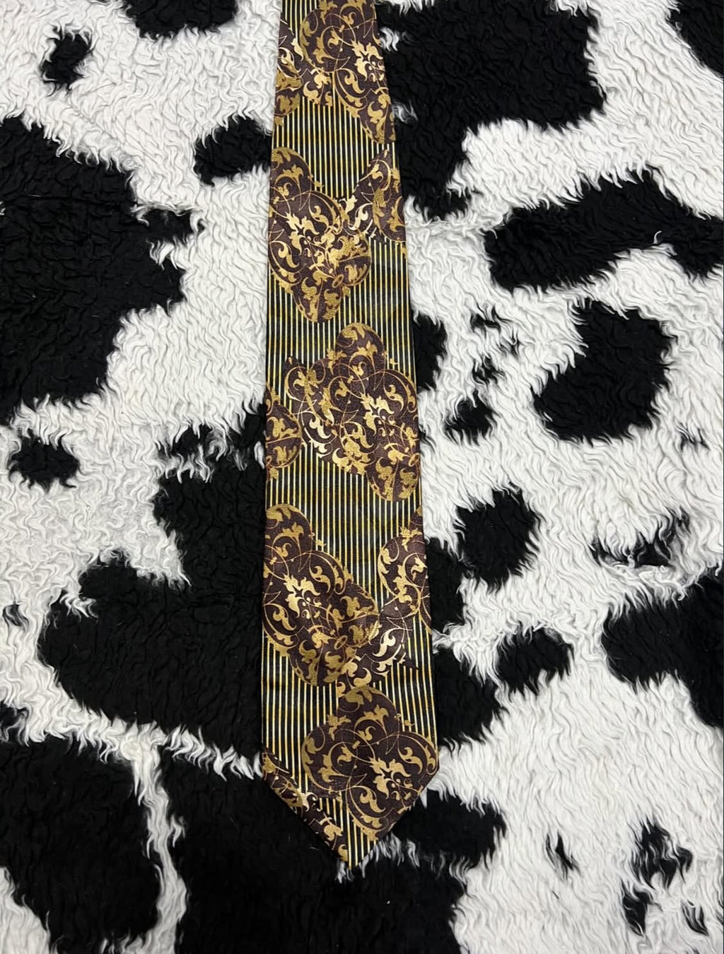 Fratello Brown & Gold Tie