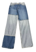 MANGO Double-Shaded Patch Blue Denims (Waist 30)