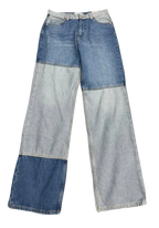 MANGO Double-Shaded Patch Blue Denims (Waist 30)