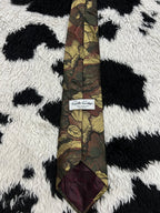 Gilt Edge Brown Fully Embroidered Tie