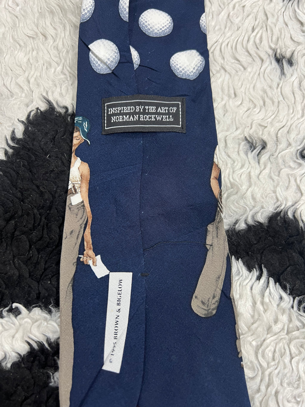 Vintage 1995 Brown & Bigelow Golf Tie